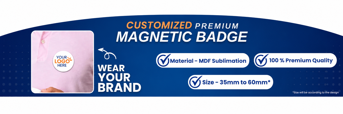 Customized Magnetic Name Badge with Company Logo