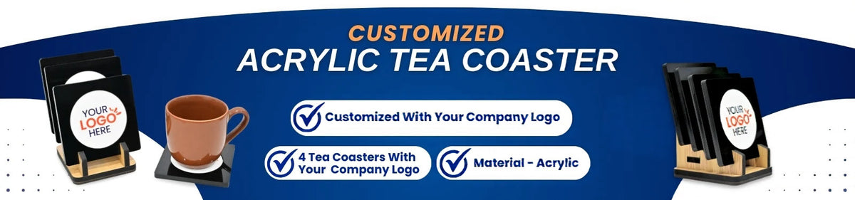 Personalized Tea Coasters with Company Logo