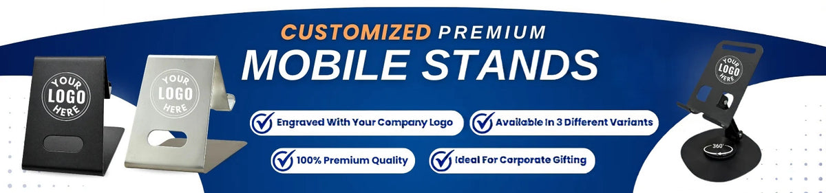Customized Mobile Stand with Company Logo