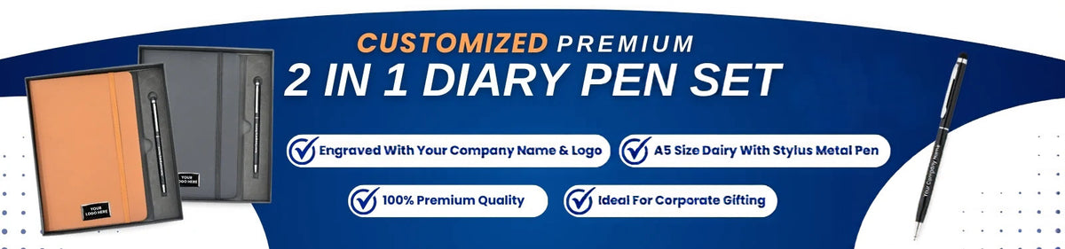 2-in-1 Diary & Pen Corporate Gift Set