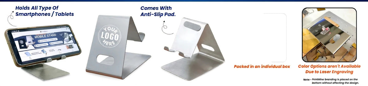 Customized Mobile Stand with Company Logo