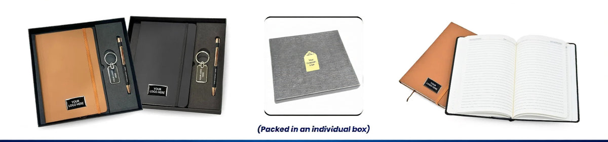 3-in-1 Diary, Pen & Keychain Corporate Gift Set