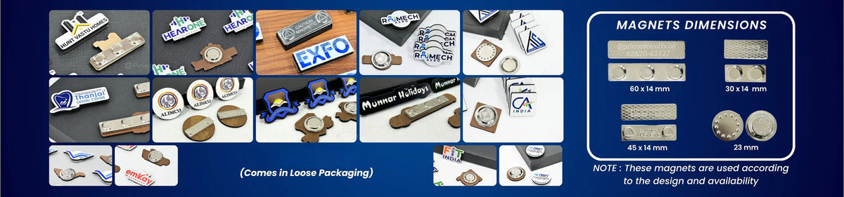Customized Magnetic Name Badge with Company Logo