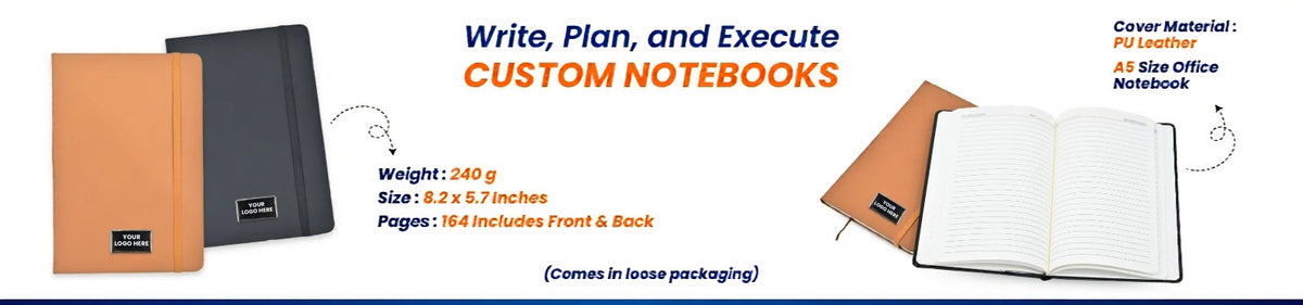 Customized Premium Notebook with Company Logo