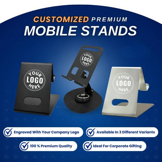 Customized Mobile Stand with Company Logo