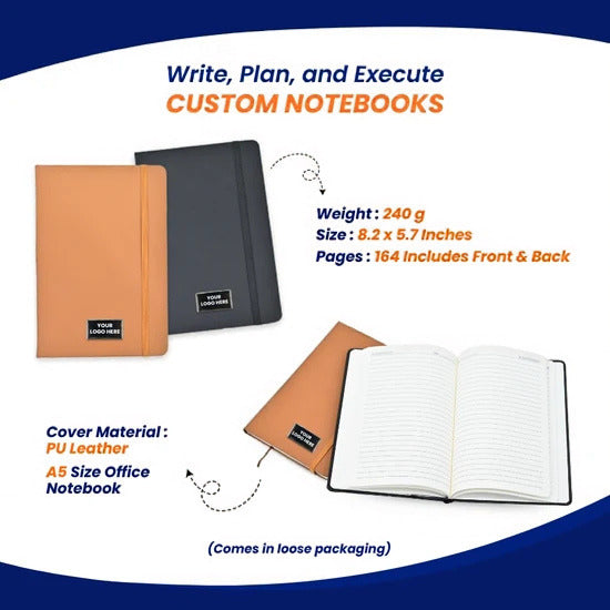 Customized Premium Notebook with Company Logo