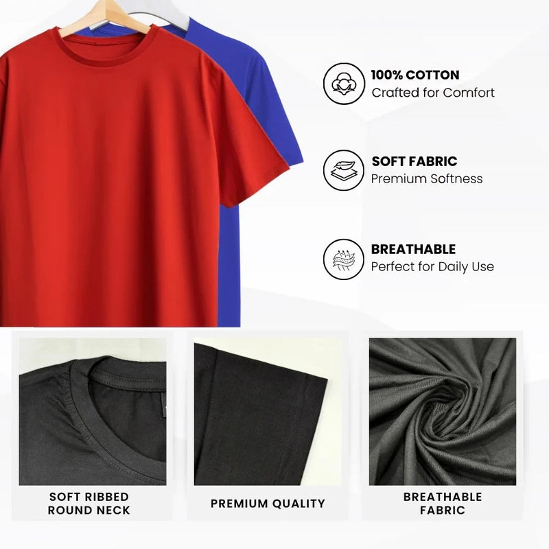 Customized Round Neck T-Shirt with Logo