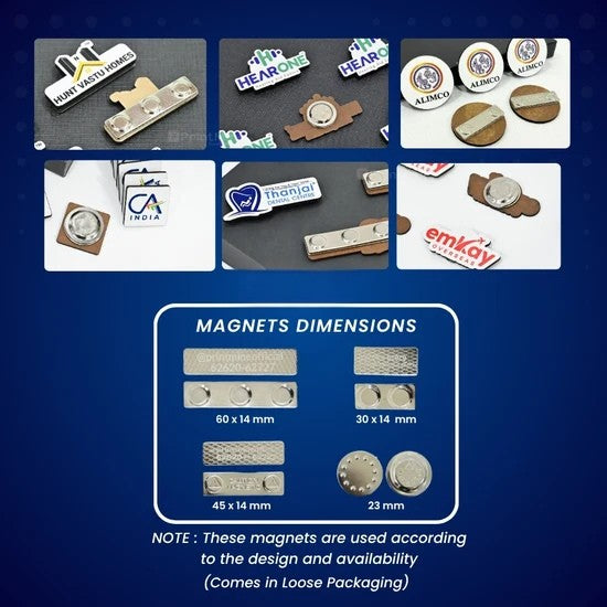 Customized Magnetic Name Badge with Company Logo