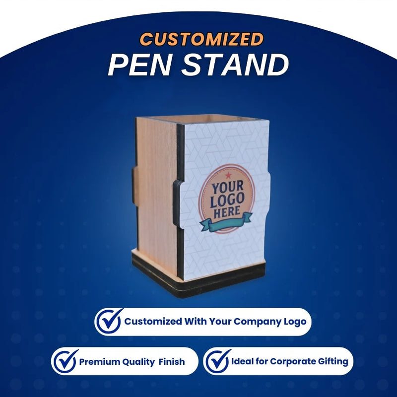 Customized Pen Stand with Company Logo