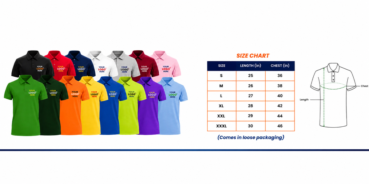 Customized Polo T-Shirt with Company Logo